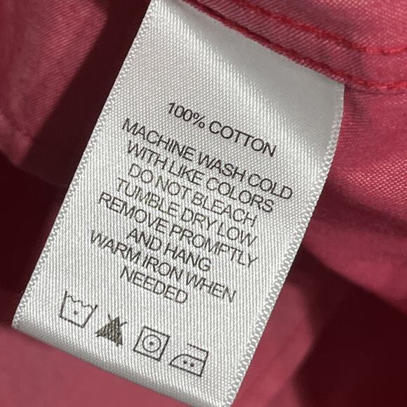 Foxcroft NYC Button Up Collared Shirt Blouse Womens 24W Non Iron Pockets Top - Picture 11 of 13